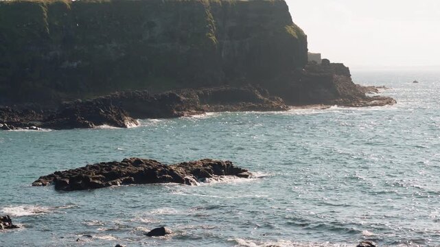 Giant Causeway, a natural landmark of about 40,000 interlocking basalt columns on the coast of Northern Ireland, UK - 10 September 2026.