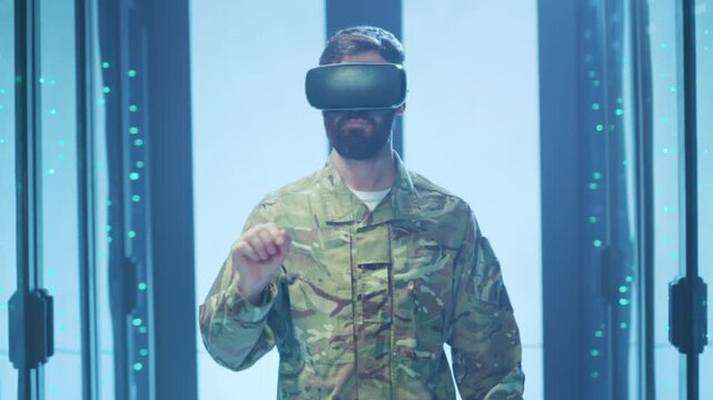 Security personnel utilize digital overlays and hand gestures for strategic planning and mission preparation