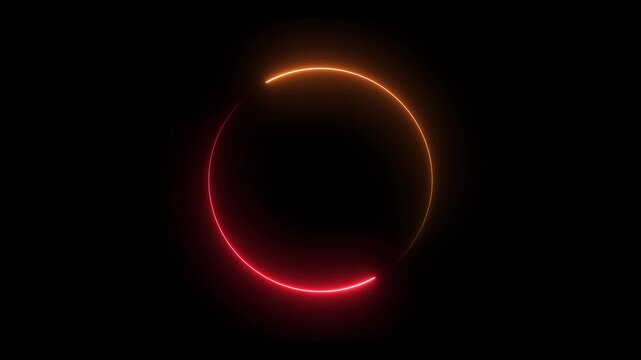 blue circle glow border, alpha channel, seamless loop, A glowing neon red circle emits radiant energy in a dark background, Cyan circle glow border concept on the transparent background.