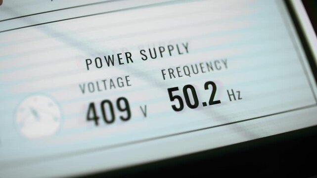 Power supply dashboard reaches 410 volts