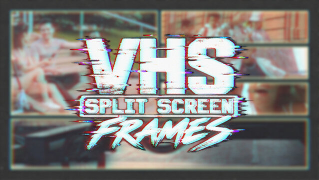 VHS Split Screen Frames