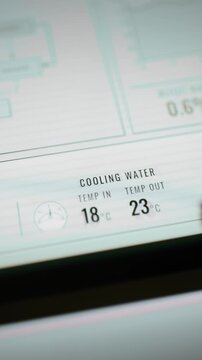 Cooling water inlet shifts while outlet holds steady