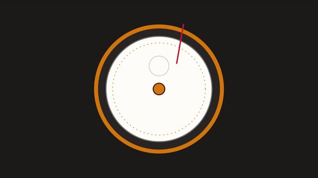 Minimalist loading spinner animation with circular progress bar and rotating dot for modern ui and digital interface applications 4k