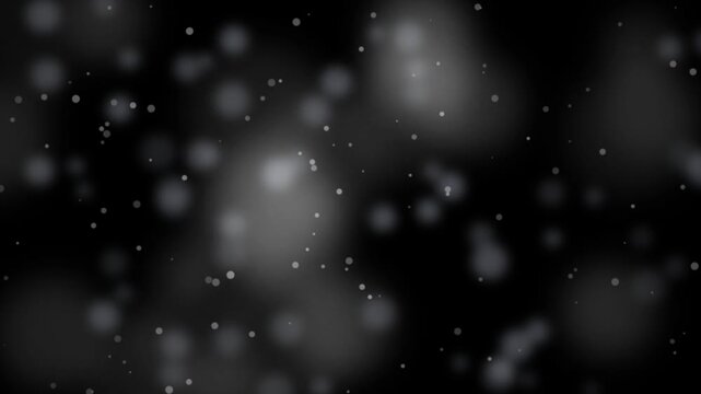 Cinematic 4K background featuring gravity defying bokeh particles floating in abstract motion