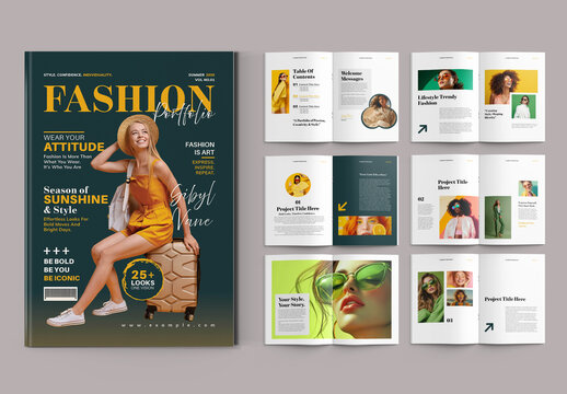Modern Fashion Portfolio Template Layout