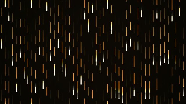 Golden light streaks falling against a dark background, creating a textured pattern of glowing amber and bronze vertical lines resembling warm data rain.