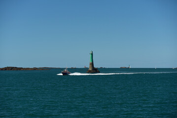 Phares et balises en baie de Saint-Malo © Anthony SEJOURNE