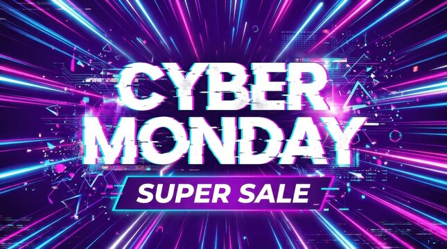 Cyber Monday Super Sale Banner