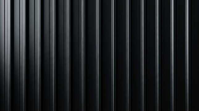 Vertical dark steel roof sheet texture used for industrial construction.
