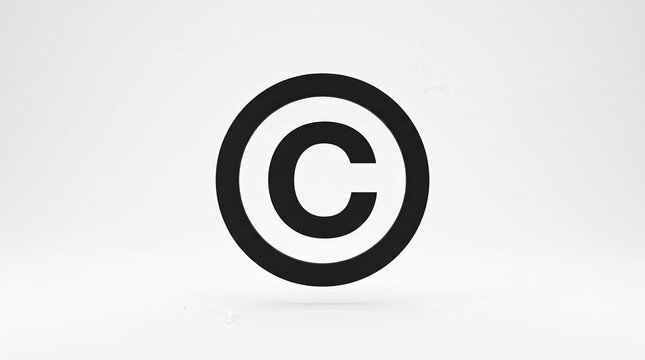Legal copyright mark for author rights, ownership, and content creator protection.