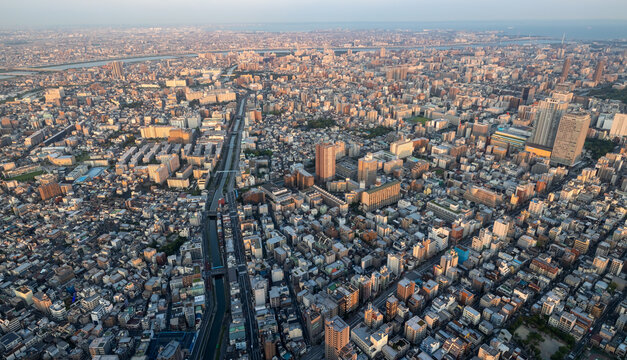 Tokyo Urban Sprawl Extending to the Horizon