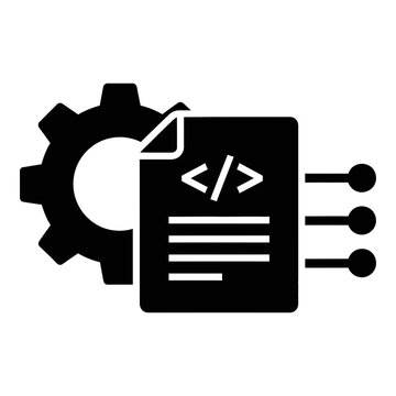 Coding webpage development gear icon