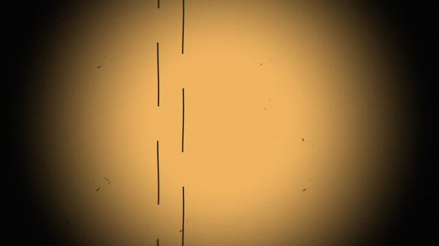 Antique sepia microfilm reader screen stop motion artifact transition seamless loop 4k vintage isolated background
