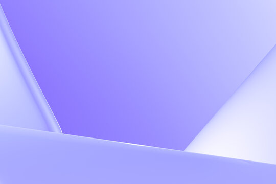 Abstract purple digital render background with smooth curved shapes