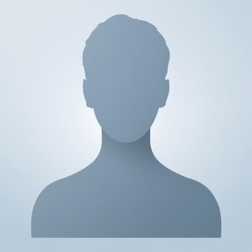 Generic blank person illustration for website profile icons and placeholders