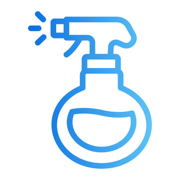 Spray bottle Line Gradient Icon