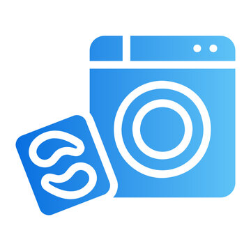 detergent pod Line Gradient Icon