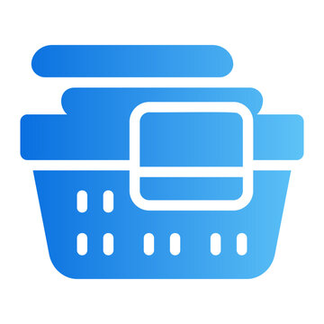 Laundry basket Line Gradient Icon