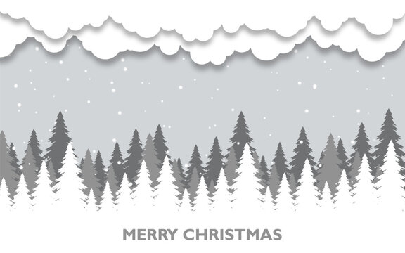  merry christmas holiday winter festival poster design