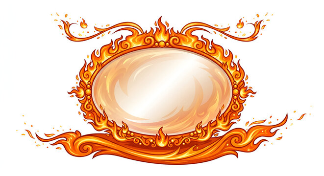 fire flames frame
