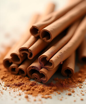 Cinnamon Sticks and Spice Powder