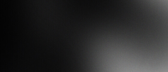 Fototapeta premium Abstract dark background with subtle film grain texture with light gradient fading