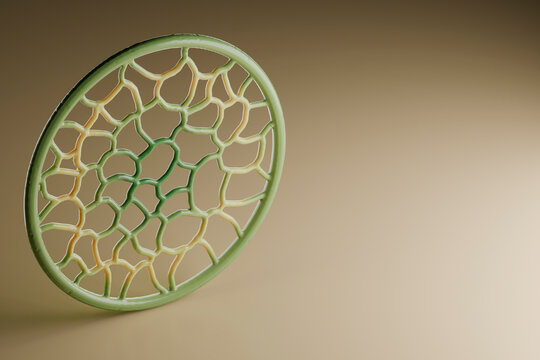 3D Green Cellular Disc