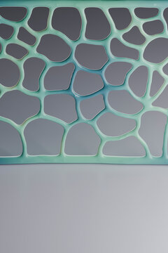 3D Teal Organic Circle