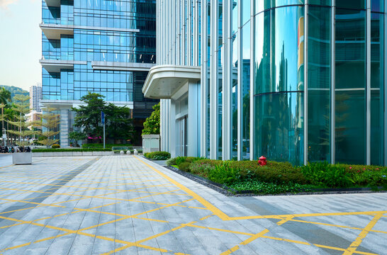 Shenzhen modern architecture office buildings glass facades