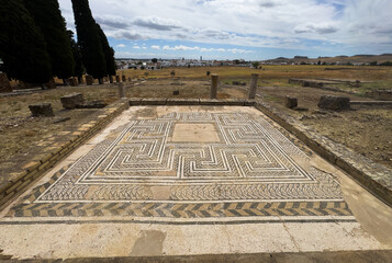 Obraz premium Italica, an ancient Roman city in Hispania; its site is close to the town of Santiponce in the province of Seville, Spain.