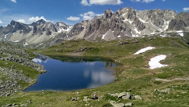 lake in the mountains