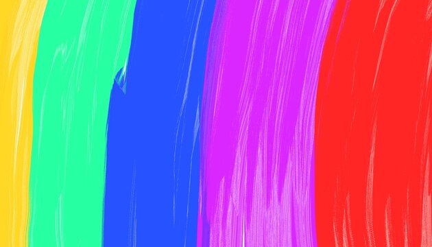 Vertical colorful rainbow paint brush strokes creating a textured abstract artistic background