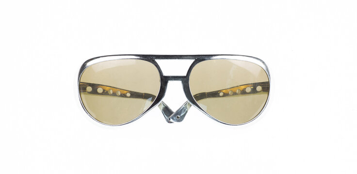 Party sunglasses isolated on a white background.