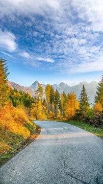 Fabulous view  of popular tourist destination Solcava panoramic road