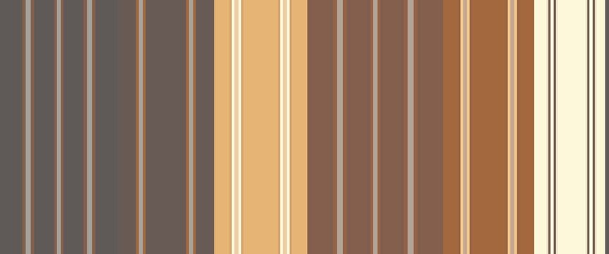 Abstract vertical striped pattern featuring warm beige, brown, tan, gray, and cream lines with subtle irregular spacing and texture