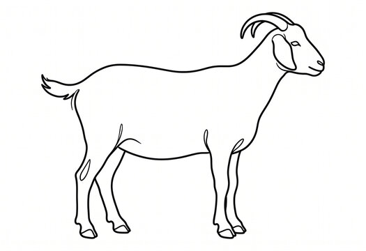 goat image on a clean white background
