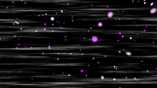 Futuristic abstract space flight loop with glowing pink and magenta particles, speed lines, and cosmic travel background in 4K resolution.
