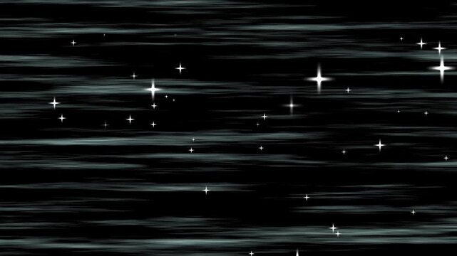 Futuristic abstract space flight loop with glowing stars, speed lines, and cosmic travel background in 4K resolution