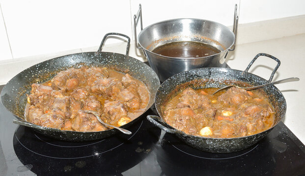 Cooking an oxtail stew