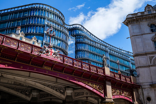London - 07 24 2022: View from Farringdon St. of the Holborn Viaduct