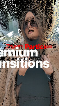 Premium Transitions Zoom Particles 6 Variations VERTICAL &ndash; Dynamic Particle Zoom Transitions, Particle Bursts, Fast Camera Zoom and Energy Effects for Professional Video Editing and Motion Graphics