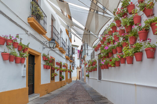 Cordoba - The beautiful decorated aisle (Horno de Porras) in the old town.