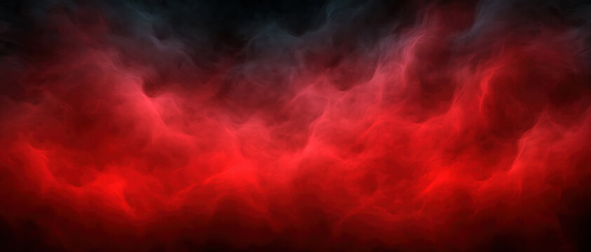 Red smoke cloud background with dark haze and abstract texture, dramatic mist, fiery glow, atmospheric backdrop