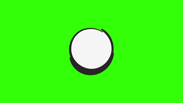 Direction video featuring arrow button icons on green screen
