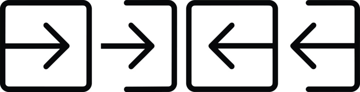 Right and Left Arrow Navigation Button Icons