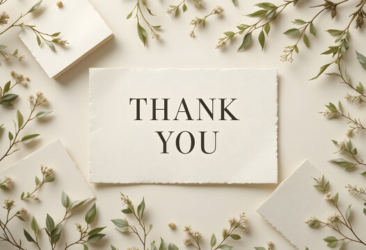Premium Minimal Thank You Card Concept