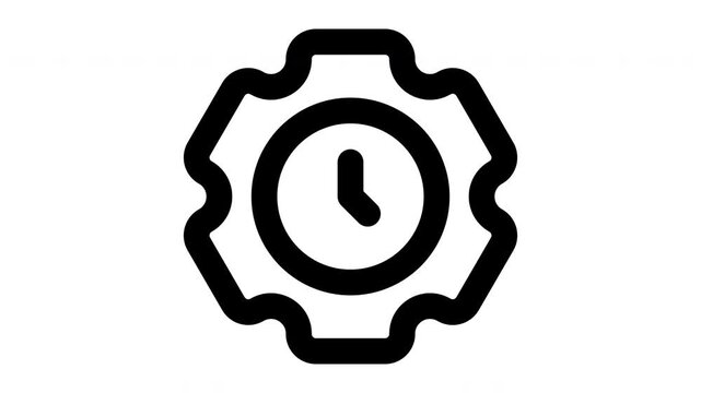 efficiency animated Line Icons Premium 4K, Outline Motion Graphics Collection