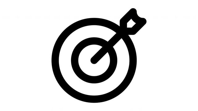 goal animated Line Icons Premium 4K, Outline Motion Graphics Collection