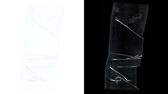 Abstract plastic texture overlays, transparent wrinkled film effects, dark and light distressed cellophane textures for graphic design