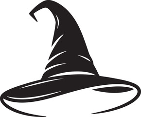 Obraz premium A colorful pointed witch hat illustration perfect for halloween decorations magic themed party designs and spooky holiday creative graphic projects